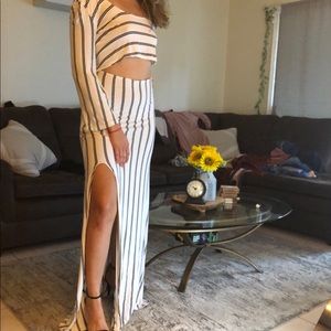 Stripped dress black/white Sz. SMALL